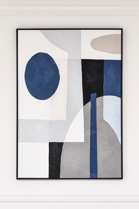 Blue Notes Two - Hand-Painted Wall Art-view2