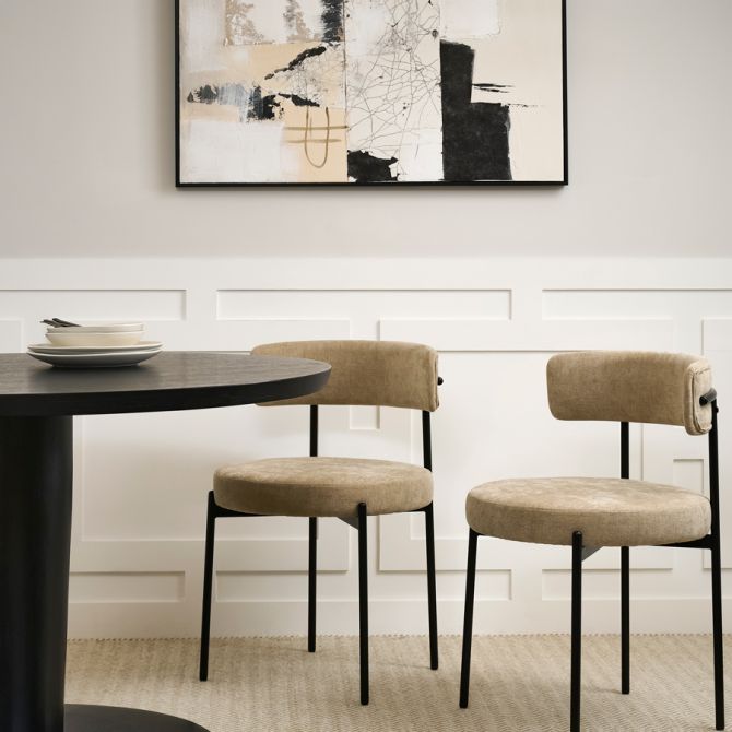 Arven Juego de 2 Sillas de Comedor – Sable-view3