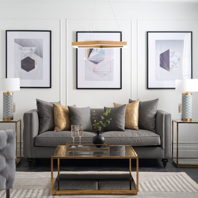 Ascot Three Seat Sofa – Flint Grey-view2