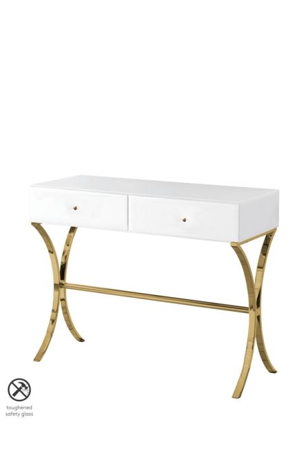 And Champagne Gold Dressing Console, Can You Use A Console Table As Dressing