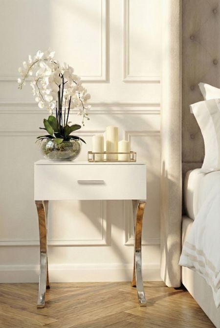 Aurelia Nachtkastje Van Wit Glas-view3