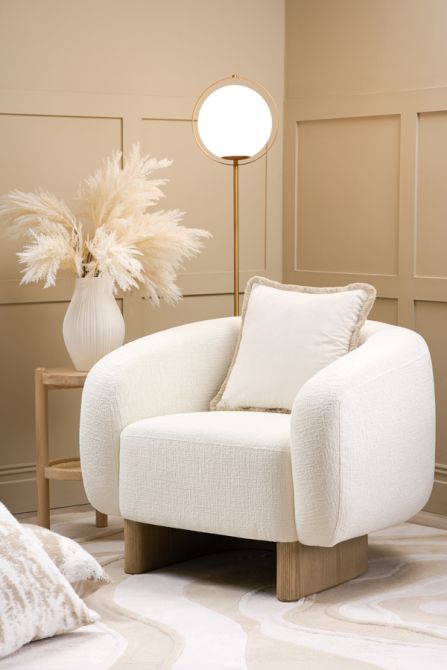 Barnaby Fauteuil  - Ivoire Chenille-view2