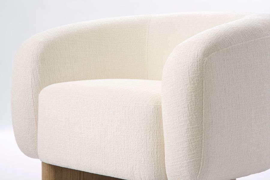 Barnaby Fauteuil  - Ivoire Chenille-view4