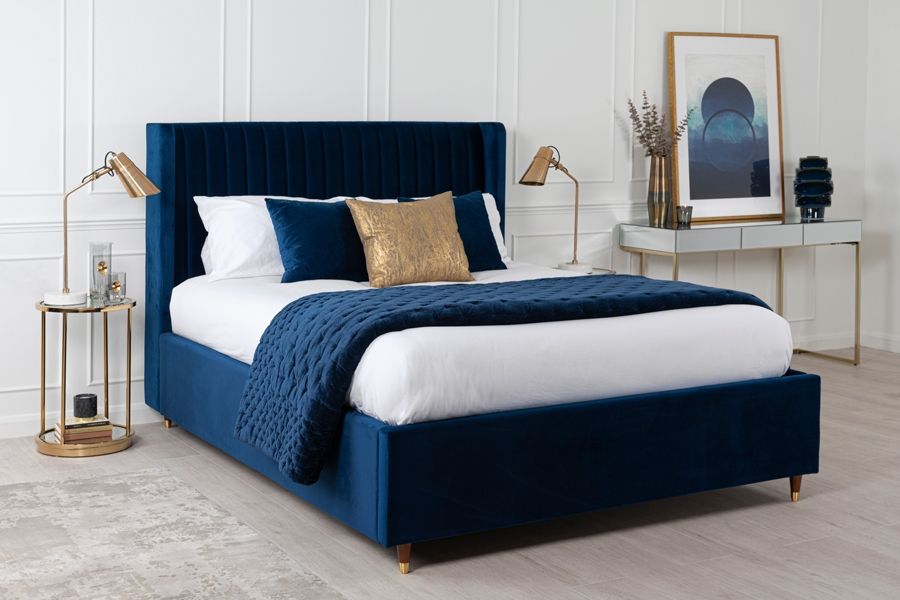 Baxter Storage Bed   Royal Blue - Image #0