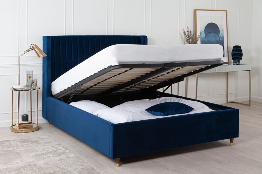 Baxter Storage Bed   Royal Blue-view2