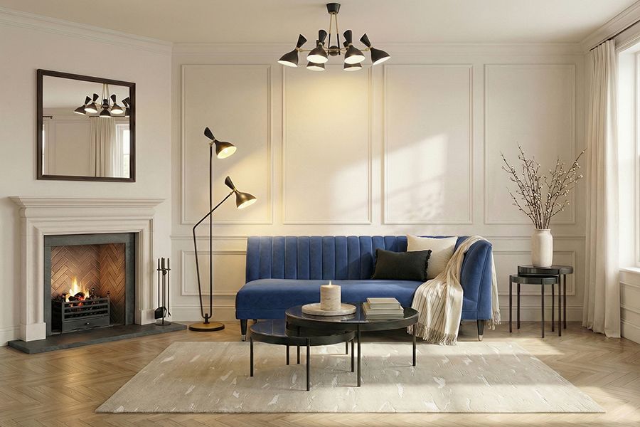 Baxter Dagbädd Höger – Navy Blue-view2