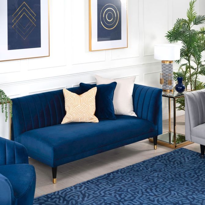 Baxter Daybed Rechterhoek Navy Blauw-view2