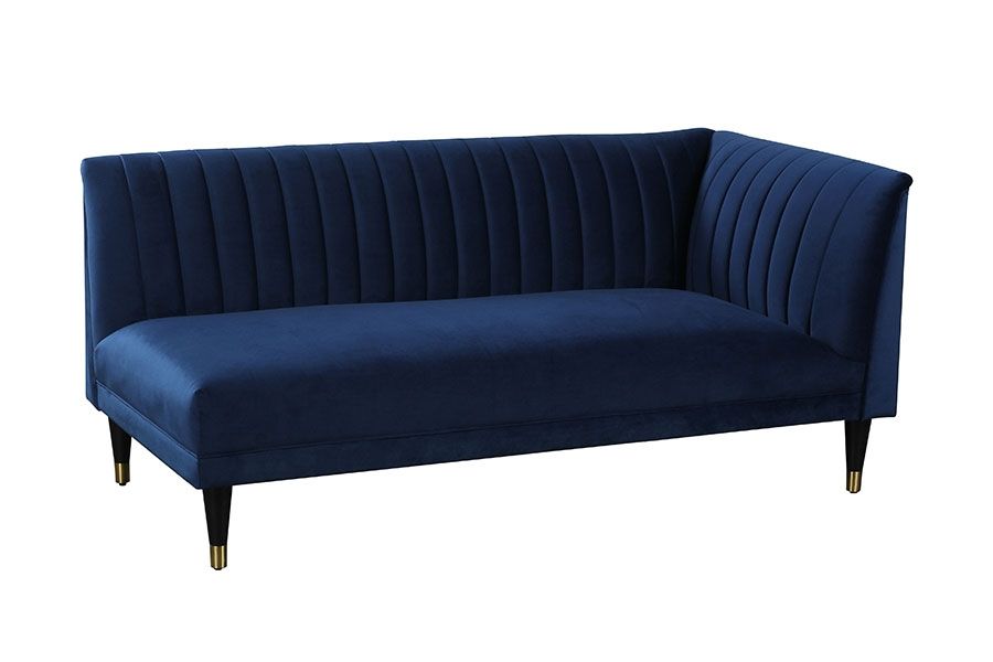 Baxter Chaise Longue Rechterhoek Blauw – My furniture