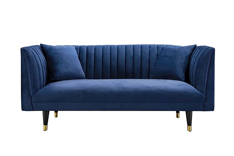Baxter Two Seat Sofa - Navy Blue - Image #0