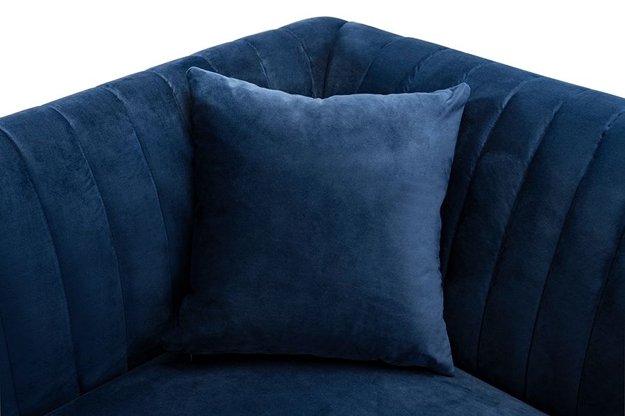 Baxter Two Seat Sofa - Navy Blue - Image #0