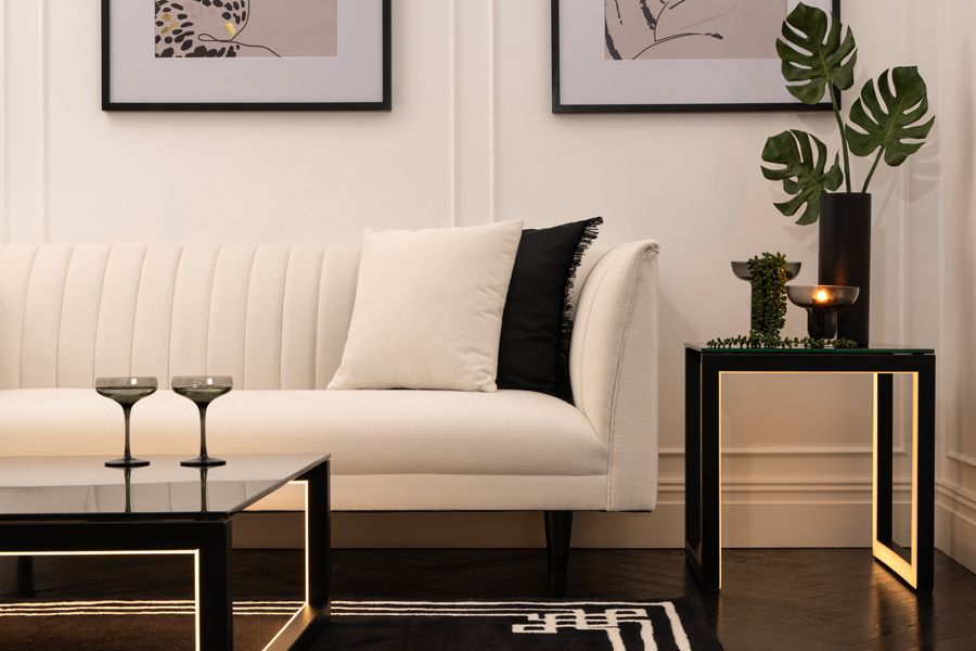 Baxter Sofá de tres plazas - Marfil-view3