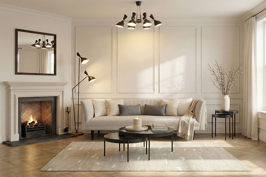 Baxter Sofá de tres plazas - Pergamino-view2