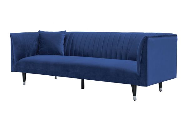 Baxter Three Seat Sofa - Navy Blue - Image #0