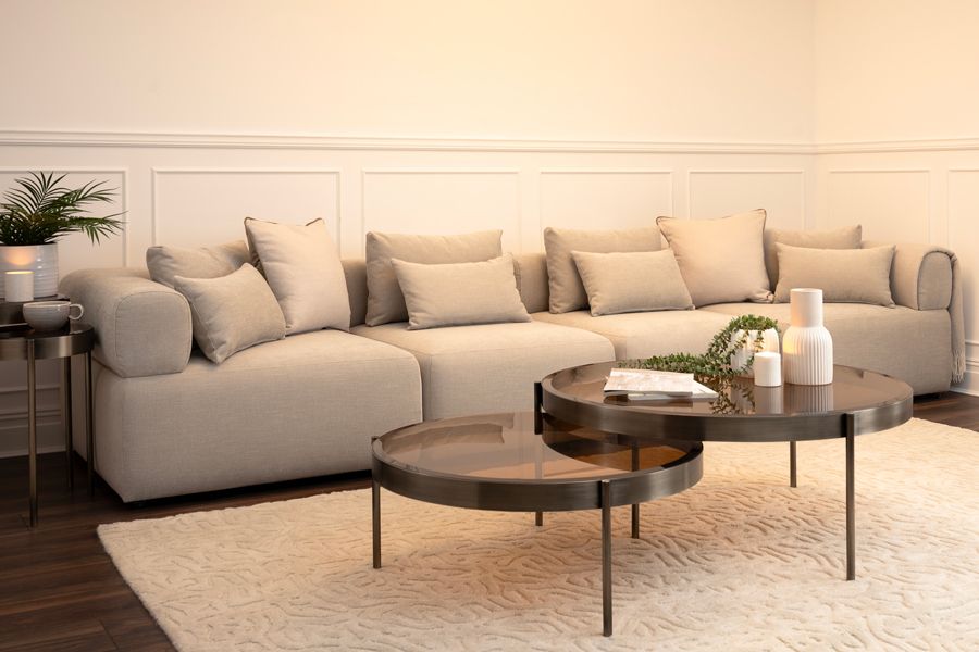 Beck Divano a quattro posti - Pergamena-view3