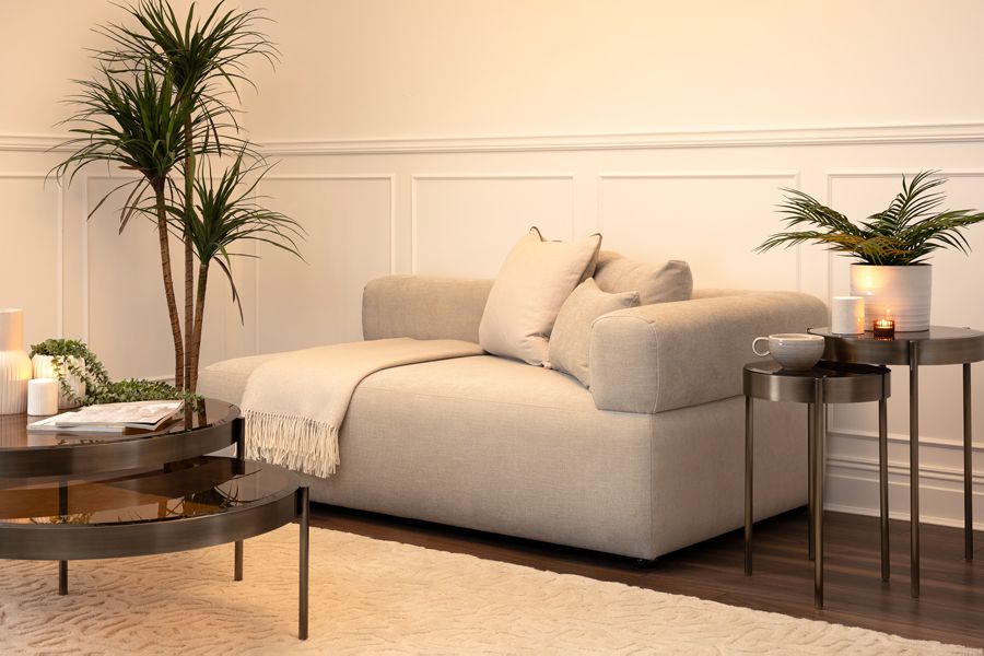 Beck Right Hand Chaise Longue – Parchment -view3