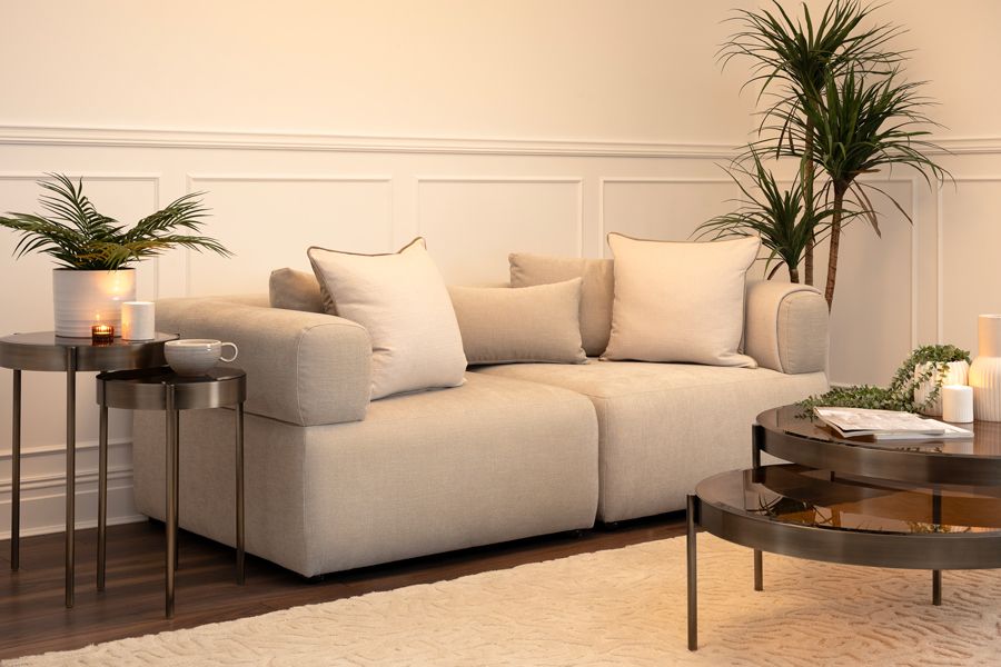 Beck Divano a due posti - Pergamena-view3