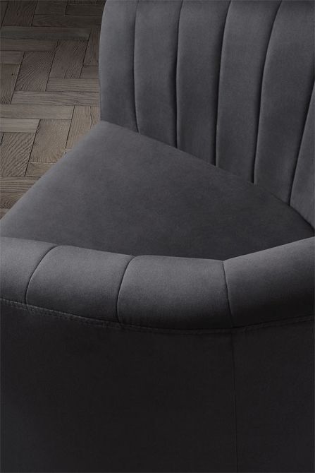 Bellini Armchair Storm Grey Velvet - Image #0
