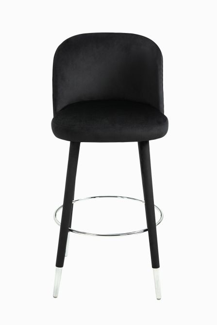 (ID:37292) Bellucci Counter stool-J-1178- Black Shiny Silver-view4