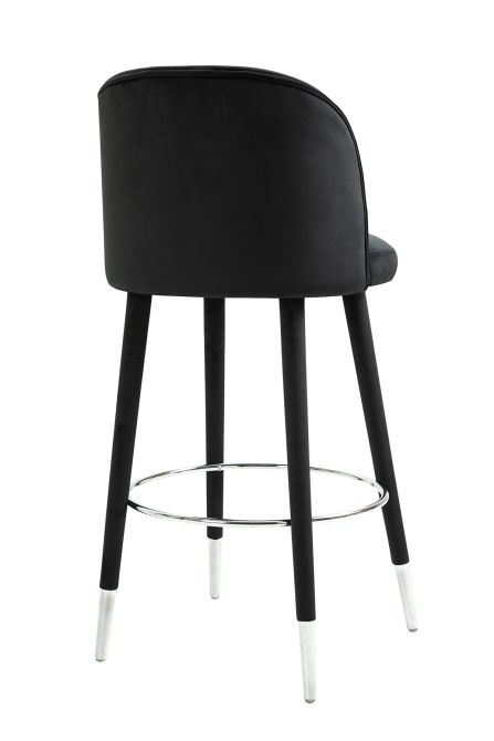 (ID:37292) Bellucci Counter stool-J-1178- Black Shiny Silver-view3