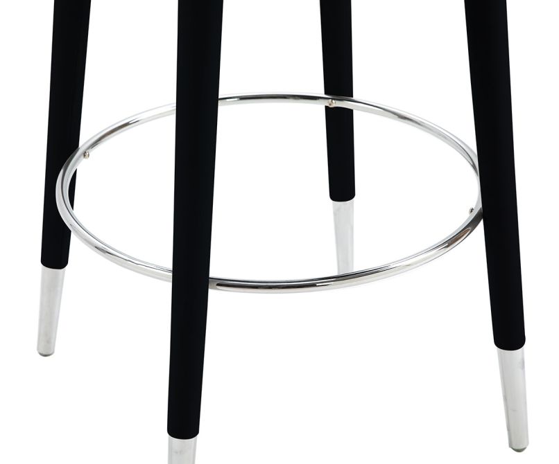 (ID:37292) Bellucci Counter stool-J-1178- Black Shiny Silver-view5