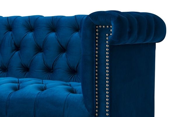 Bergmann Three Seat Sofa - Navy Blue - Image #0