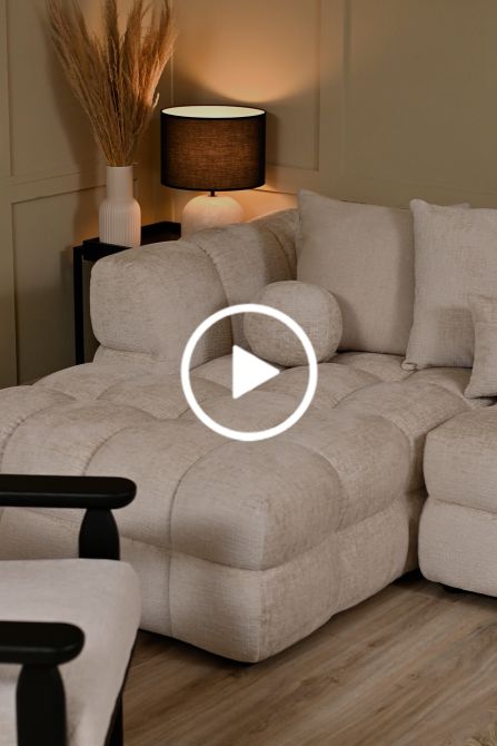 Berlin Extra Large Canapé d'angle gauche - Chenille taupe clair-view5