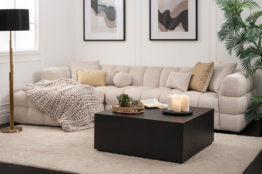 Berlin Hörnsoffa Vänster – Light Taupe Chenille-view3