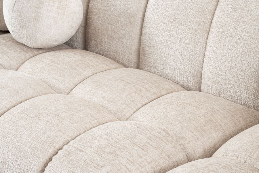 Berlin Extra Large Canapé d'angle gauche - Chenille taupe clair-view4