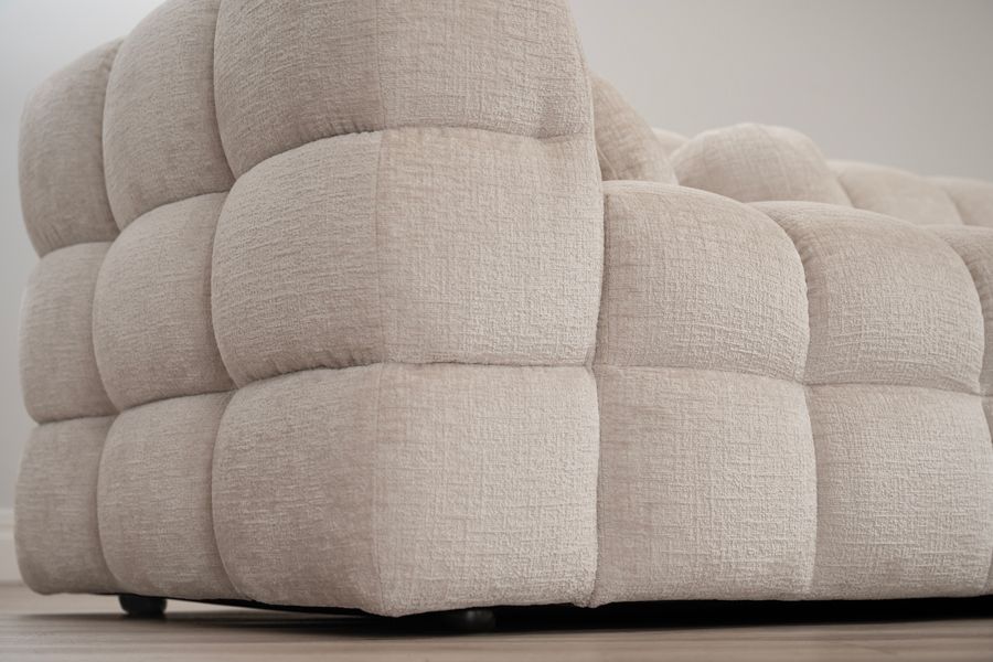 Berlin Right Hand Corner Sofa – Light Taupe Chenille -view5