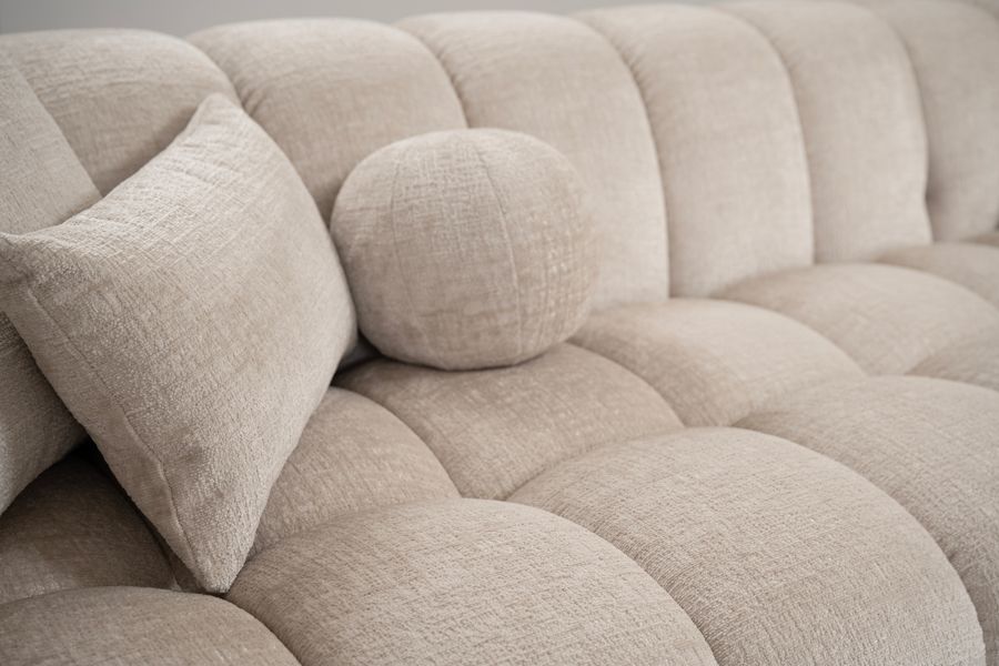 Berlin Right Hand Corner Sofa – Light Taupe Chenille -view6