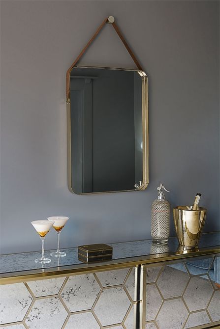 BERON Specchio a muro in Ottone  - Immagine #0