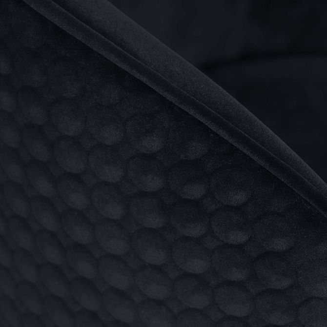 Bellucci Esszimmerstuhl - Punktemuster – Schwarz  - Messingkappen-view5