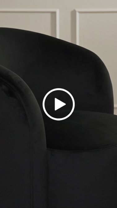 West End Chaise de salle à manger pivotante, base noire  - Noir-view6