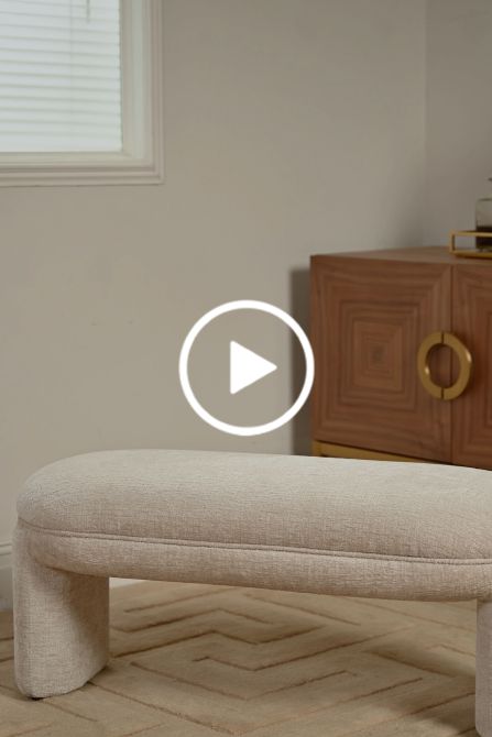 Bolo Sitzbank - Hell-taupefarbenes Chenille-view4