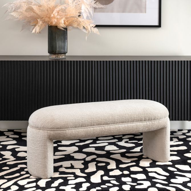 Bolo Sitzbank - Hell-taupefarbenes Chenille-view2