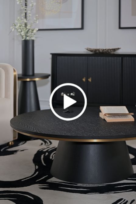 Brewster Black Coffee table-view3