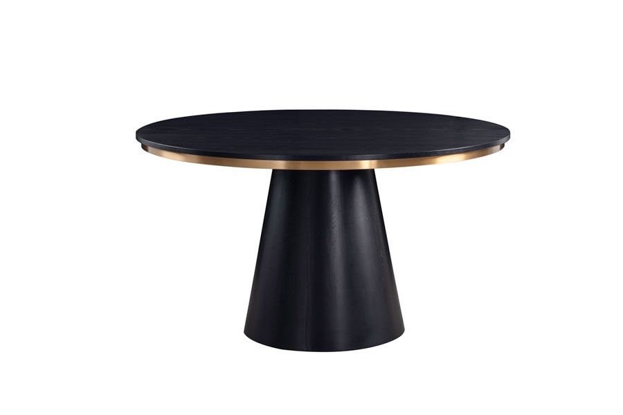 Brewster 4-6  Seat Black Dining Table - Image #0