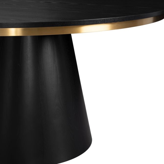 Brewster 4-6  Seat Black Dining Table - Image #0
