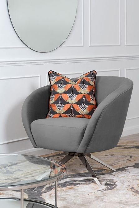 (ID:37428)  Brodie Chair C-210 - Dove Grey /  Chrome Base-view3
