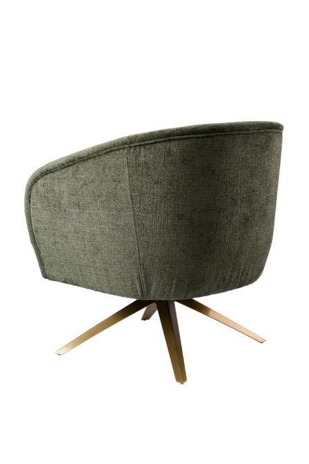 Brodie Drehstuhl – Waldgrün – Messinggestell-view3