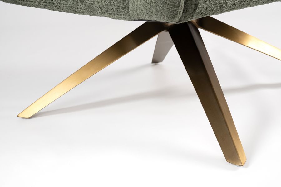 Brodie Drehstuhl – Waldgrün – Messinggestell-view5