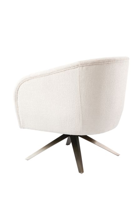 Brodie Swivel Chair – Light Taupe Chenille – Bronze Base-view4