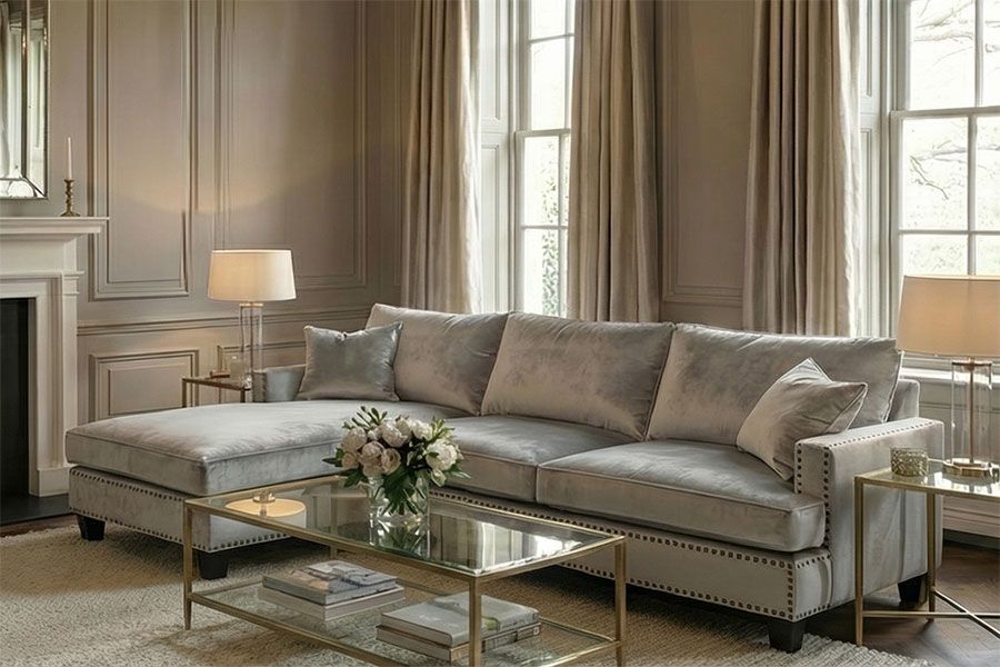 Brunswick Hoekbank Duif Grijs-view3