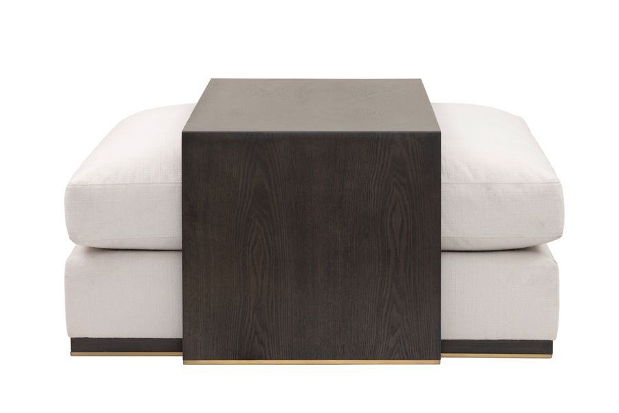 Bridge fabric outlet coffee table ottoman