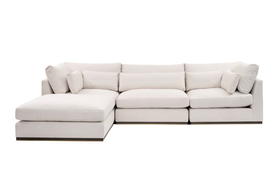 Deep sales white couch