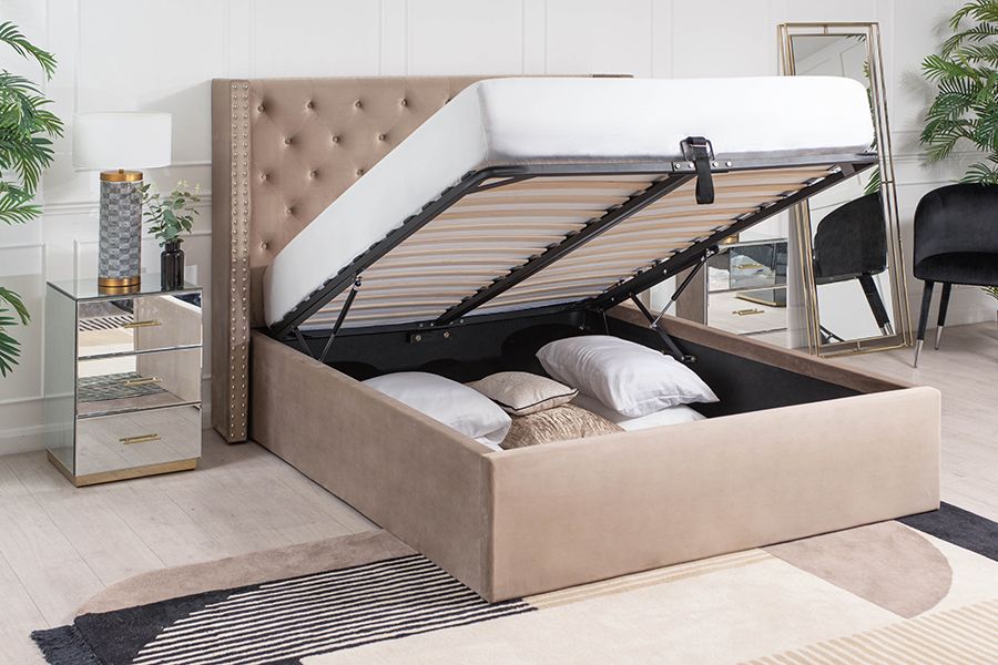 Byron Storage Bed Taupe-view2