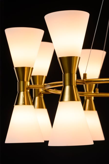 Camille Chandelier Brass-view4