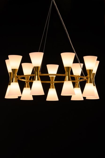 Camille Chandelier Brass-view3