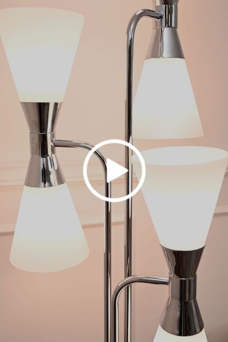 Camille Golvlampa - Krom -view3