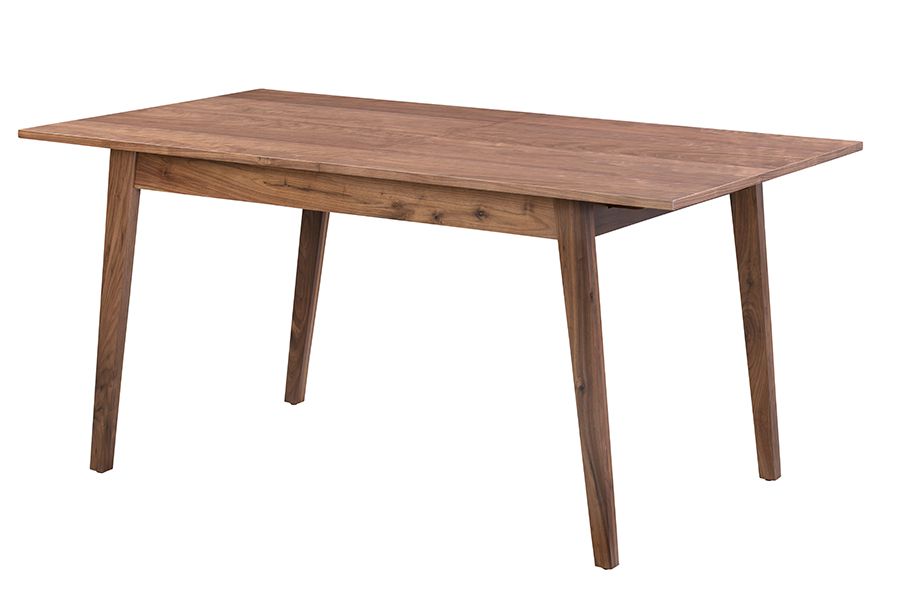 Capri Walnut Extending Dining Table and 6 Mason Chalk Chairs-view3